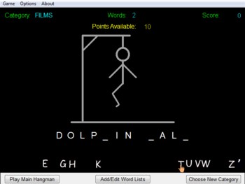 Hangman - word learning game